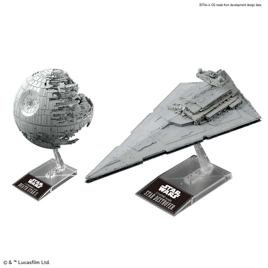 1/2700000 DEATH STAR II & 1/14500 STAR DESTROYER